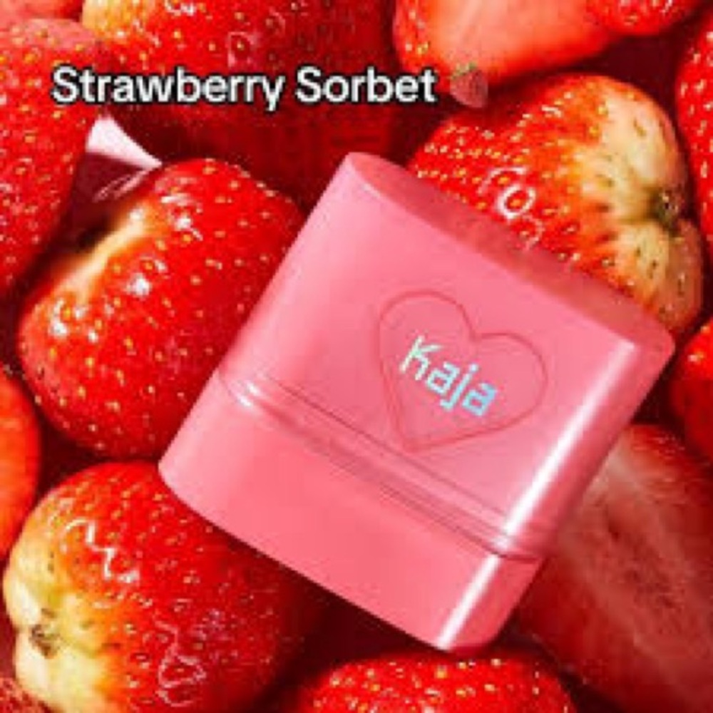 💝NEW KAJA DEWY BAR Strawberry Sorbet💝Cheek & Lip Multi Bar